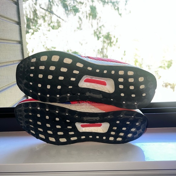 Adidas Women's size 11 Ultraboost ST Red/Pink White B75867 - Picture 8 of 11